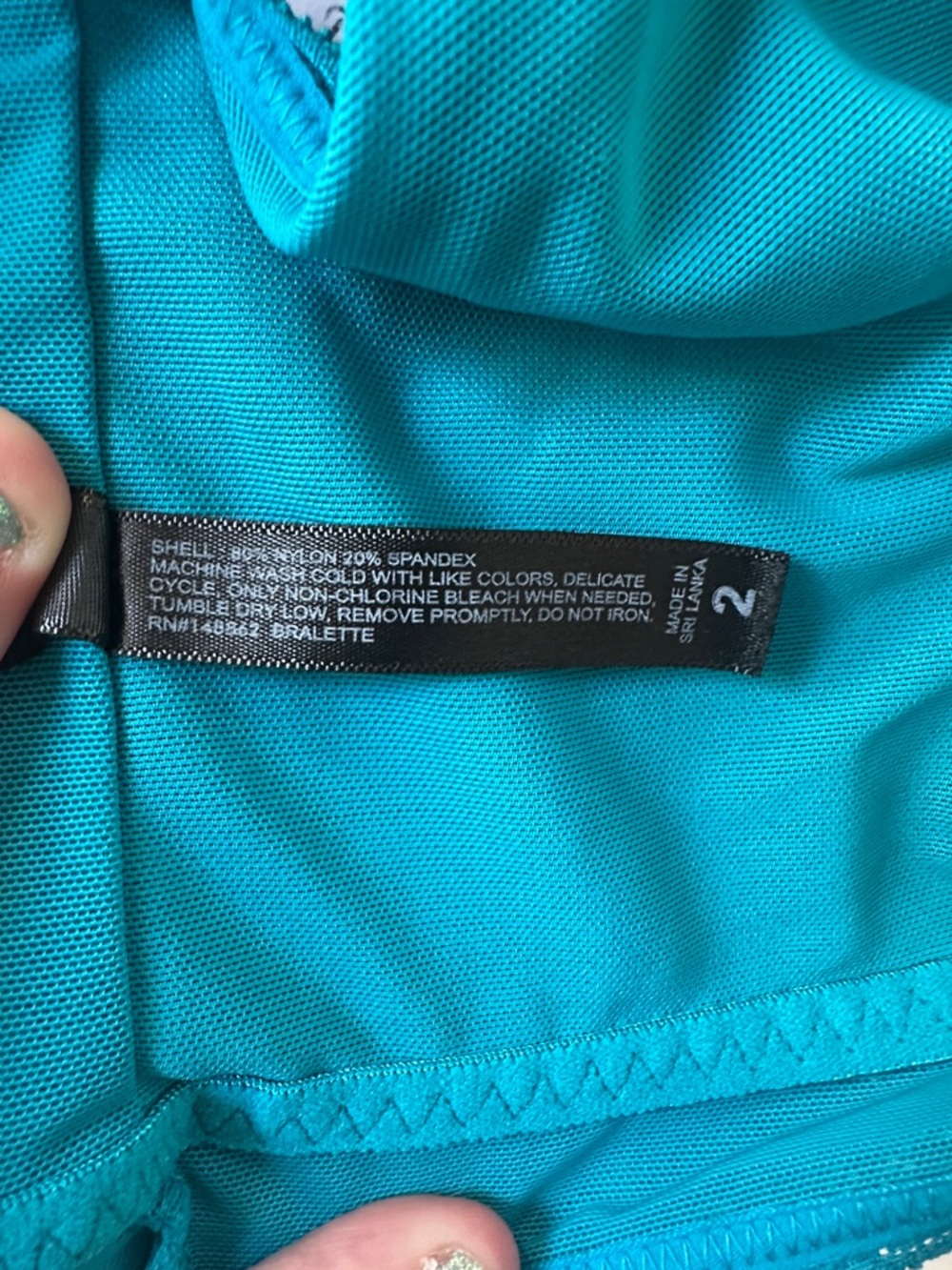 Torrid Curve Teal Floral Lace Bralette - Picture 5 of 6